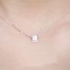 Exquisite Rose Gold Plated Rhinestone Clavicle Chain Pendant For Women