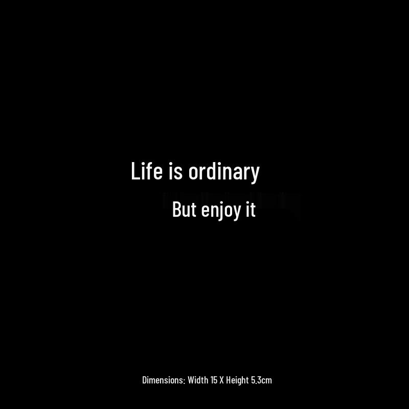 Find Joy in Ordinary Life  Personalized Rear Windshield Car Sticker