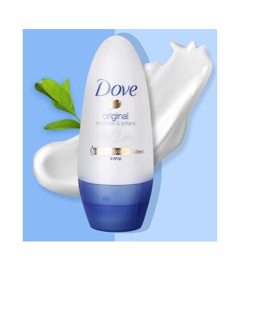 DOVE Deodorant Roll-On 1+1 Promotion, Choose 1 of 2 (Original/Sensitive)