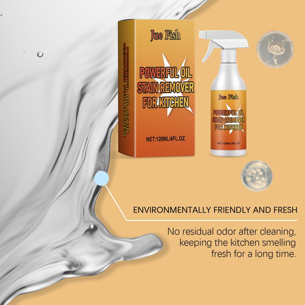 Juefish Kitchen Grease Remover Foaming Kitchen Hood Degreaser Stain Remover Kitchen Cleaner