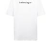 Balenciaga SS21 Drop Shoulder Sleeve T Shirt Women's White 641655TIV549040