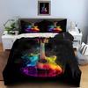 Vibrant guitar design. Bedding Duvet cover sets Duvet covers Pillowcases gifts (1 * Duvet Cover 2 * Pillowcases, without duvet insert)