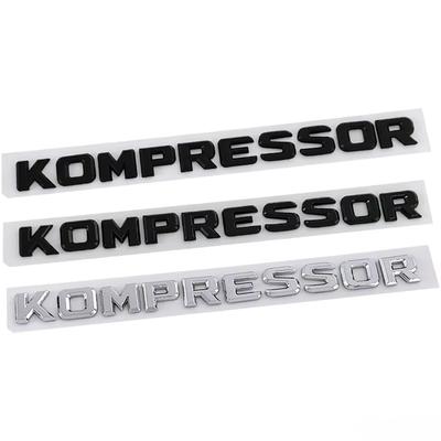 ABS Car Rear Trunk Badge Fender Side Emblem Sticker for Mercedes Benz KOMPRESSOR CLA35 C63 G500 GLB SLC W124 W140 W203 W204 W222 IX3