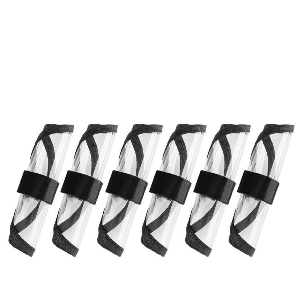 6PCS PVC Fishing Lure Covers 37*20cm Lure Guard Protector Portable Fishing Hook Covers Bait Storage