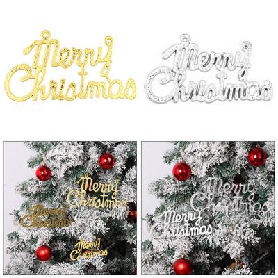 Home Party Supplies Christmas Accessories Merry Christmas  Xmas Tree Decor English Letter Hanging Ornament