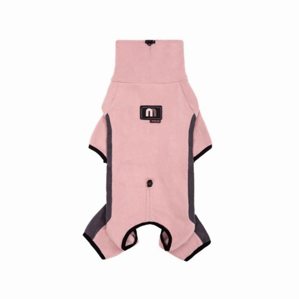 Costum de iarnă impermeabil pentru câine cu guler înalt, cu patru picioare, haine din fleece pentru câine, activități în aer liber