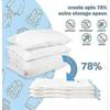 Vacuum Bags For Clothes Duvets, 12 Pieces Storage Bags Travel 4 Large 100x80