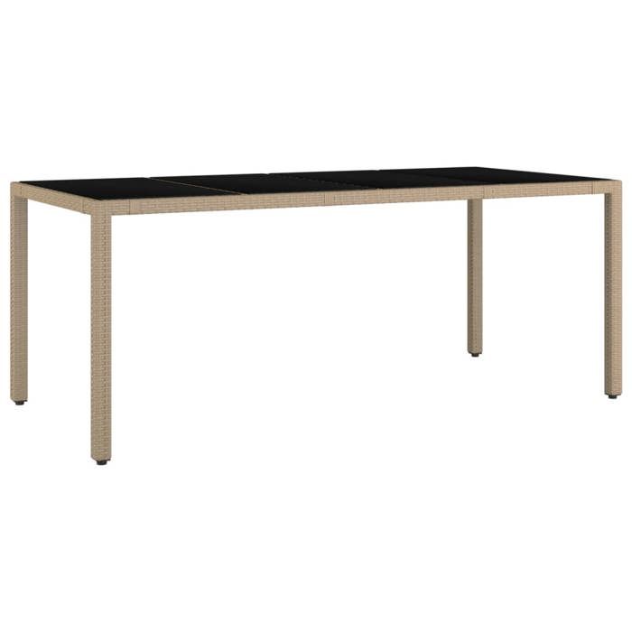 Ensemble à manger de jardin - vidaXL - Beige - 9 pièces - Dossier réglable - Housses lavables
