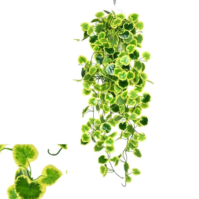 100cm Artificial Plant Creeper Wall Mounted Artificial Ivy Green Hanging Vine DIY Wreath Cover Pipeline Home Garden Decoration
