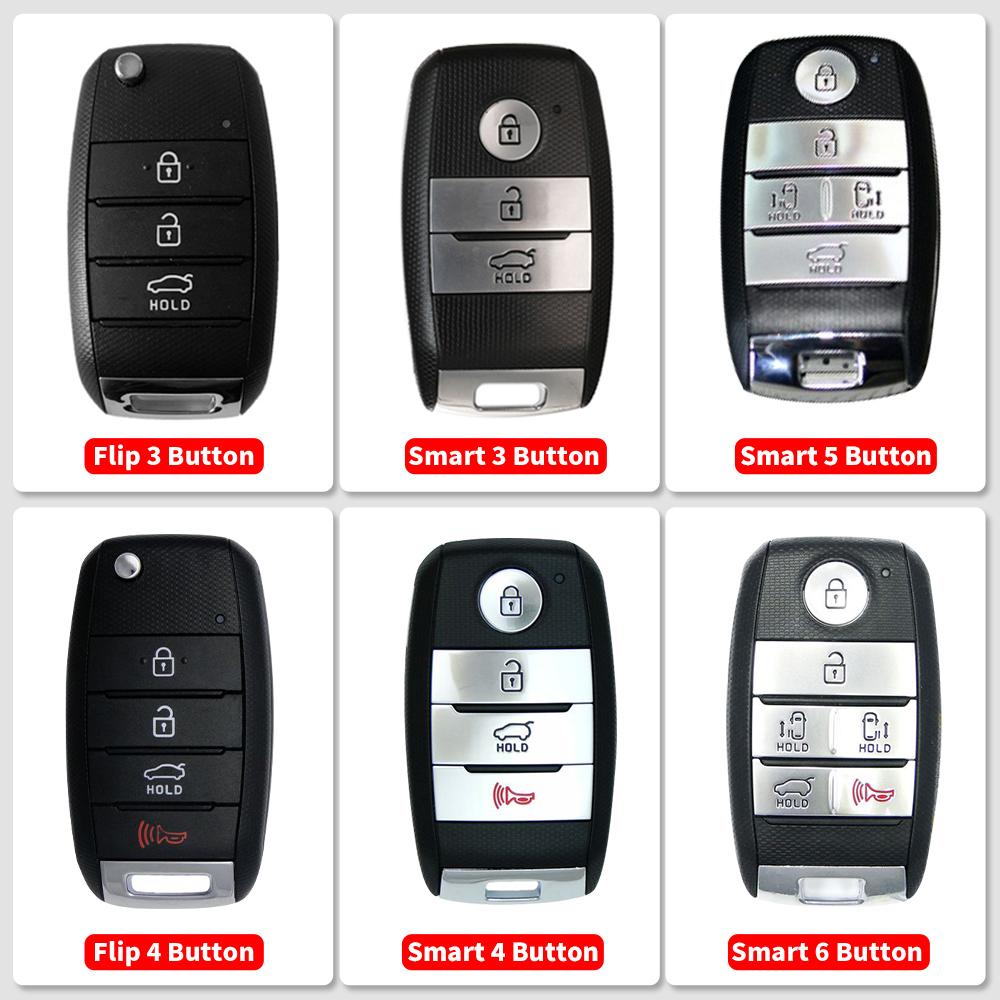 For Kia Sedona Grand Carnival 2015 2016 2017 2018  Stonic Forte Niro Soul Sorento ABS Carbon Car Key Cover Case