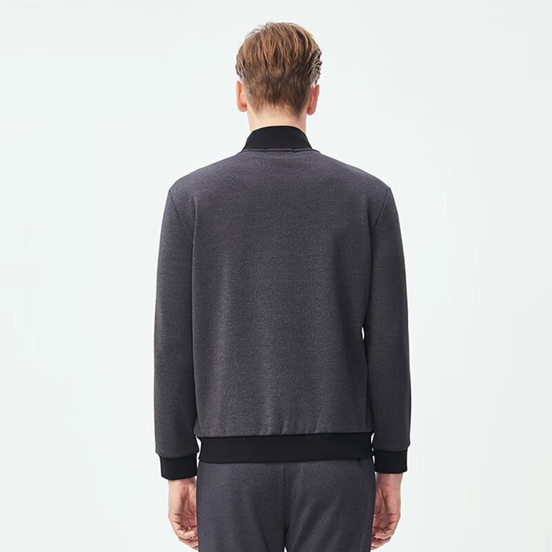 Qishuo 400g Business Stand Collar Zipper Sweatshirt