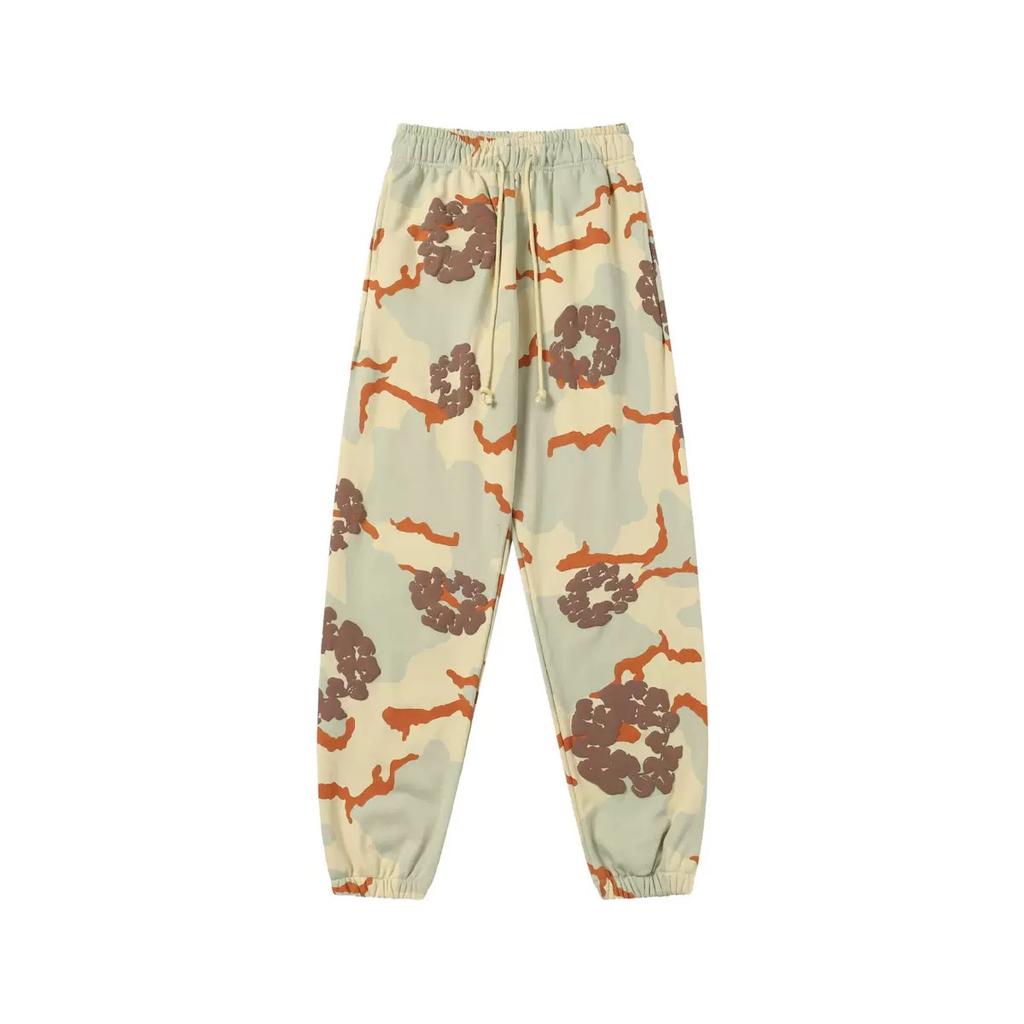 FlowStreet Fashionable Foam Printed Camouflage Sanitary Pants, European and American Fashionable Men's Pants