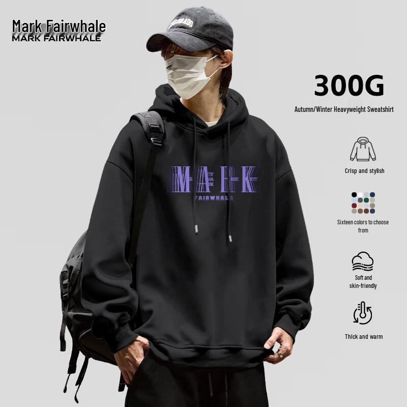 

Mark Fairwhale Men s Loose Fit Graphic Hoodie XL