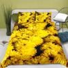 Chrysanthemum Duvet Cover Set Colourful Flower Pattern Polyester Comforter Cover For Kids Girls Bedding Set King Queen Full Size