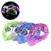 LED Tambourine Light Up Musical Flashing Tamborine Toy Handheld Percussion Instrument for Teenagers Adults Wedding Party Favors