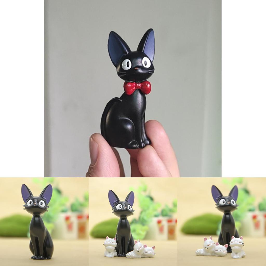 Black Cat Resin Miniatures With Handcrafted Style For Home Office Or Party Decor