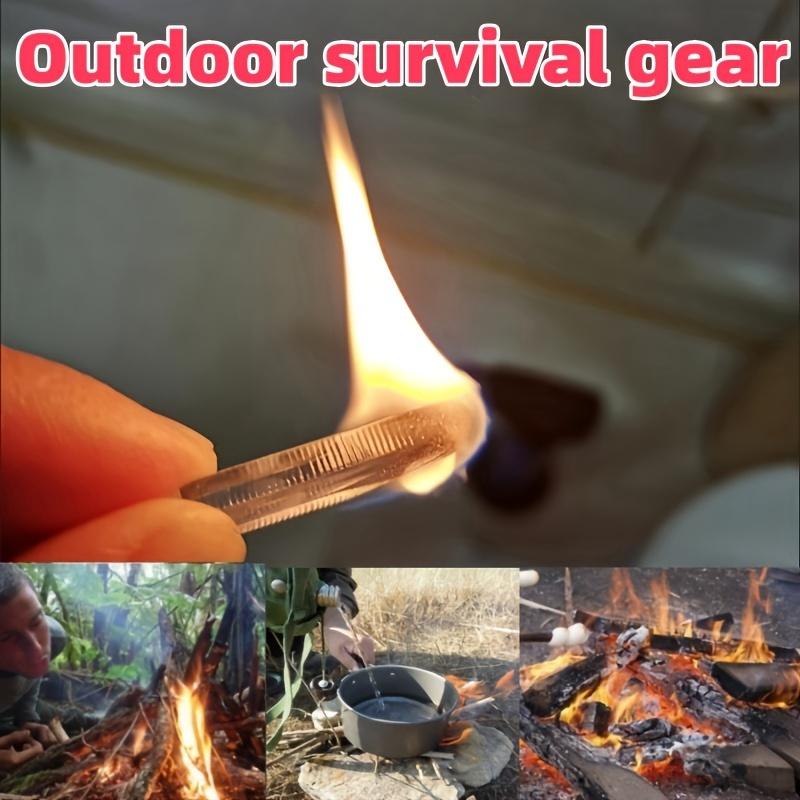 20 compact odorless fire cube - perfect for camping, hiking, and outdoor exploration, reusable and waterproof