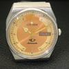 JAPAN VINTAGE CITIZEN AUTOMATIC 8200 MENS GOLDEN COLOR DIAL WATCH a702126-5 R208-a702126