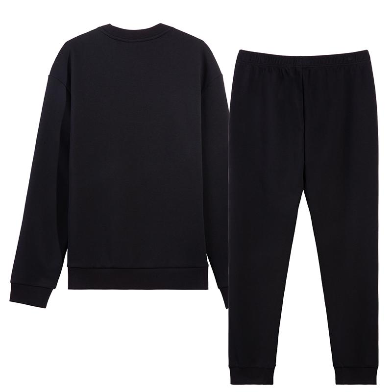 Li-Ning Breathable Minimalist Versatile Round Neck Commuter Sweatshirt Set Men Sweatshirt Set AWEV059-1