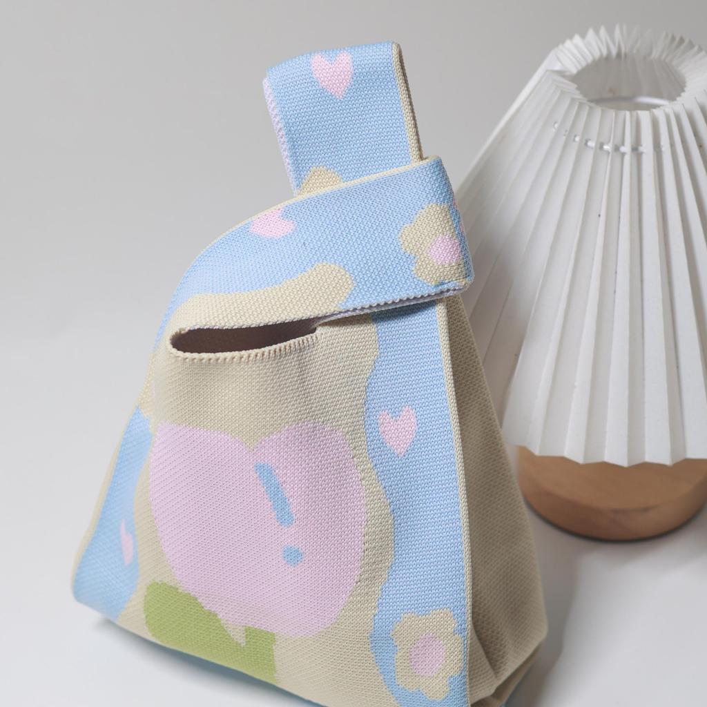 Adorable Baby Party Favor Knitted Gift Bag for Birthdays & Milestones