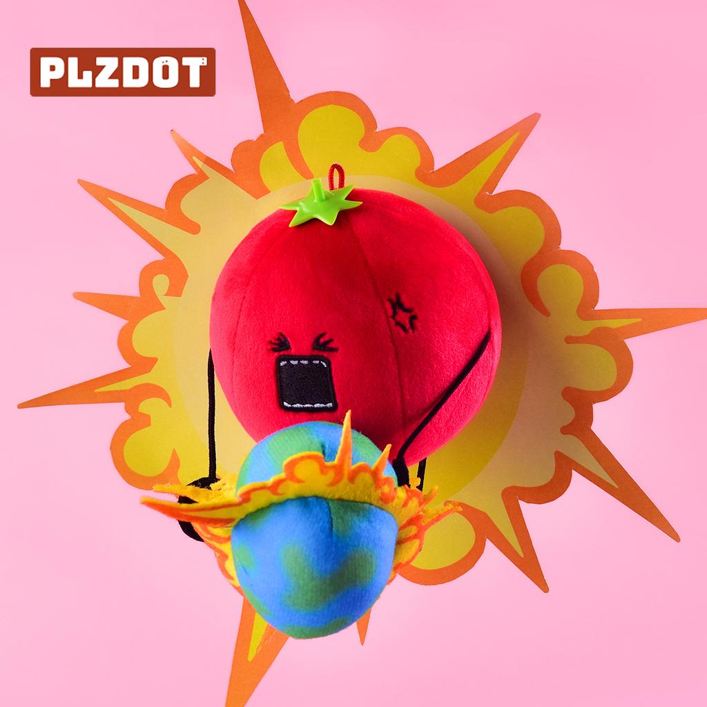 Plzdot Official Edition "Five-Star Good Fig" Jelly-Filled Little Egg Plush Blind Box Abstract Parody Doll Toy Figurine Gift