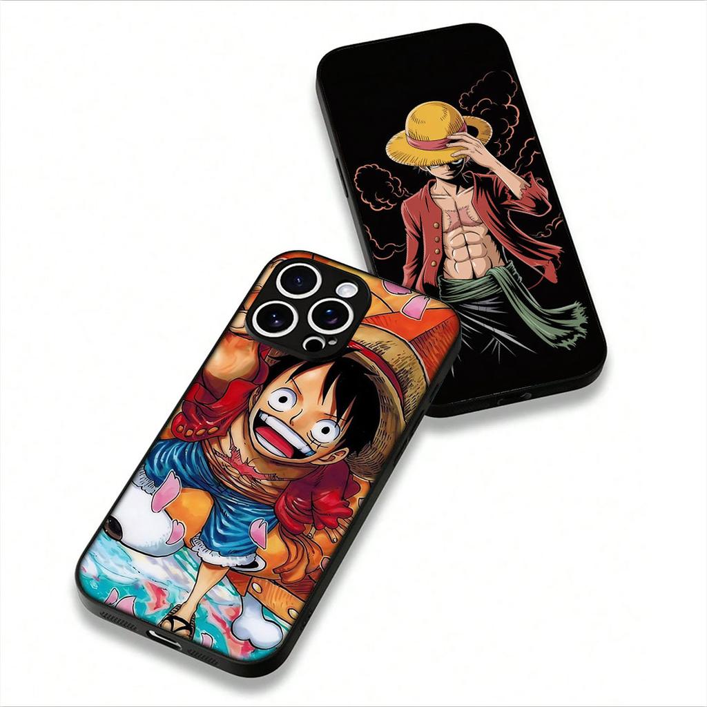 for Motorola Moto G54 G05 G24 G55 G75 G85 G15 G57 G86 Power Edge 50 30 Ultra Fusion neo Pro Case Cartoon Jinbe ONE PIECE Luffy