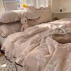 Korean Style Summer Quilt  New Cool Feeling Quilt Bare Sleeping For Women Girl Teens Romantic Bedroom Decor Queen King Size