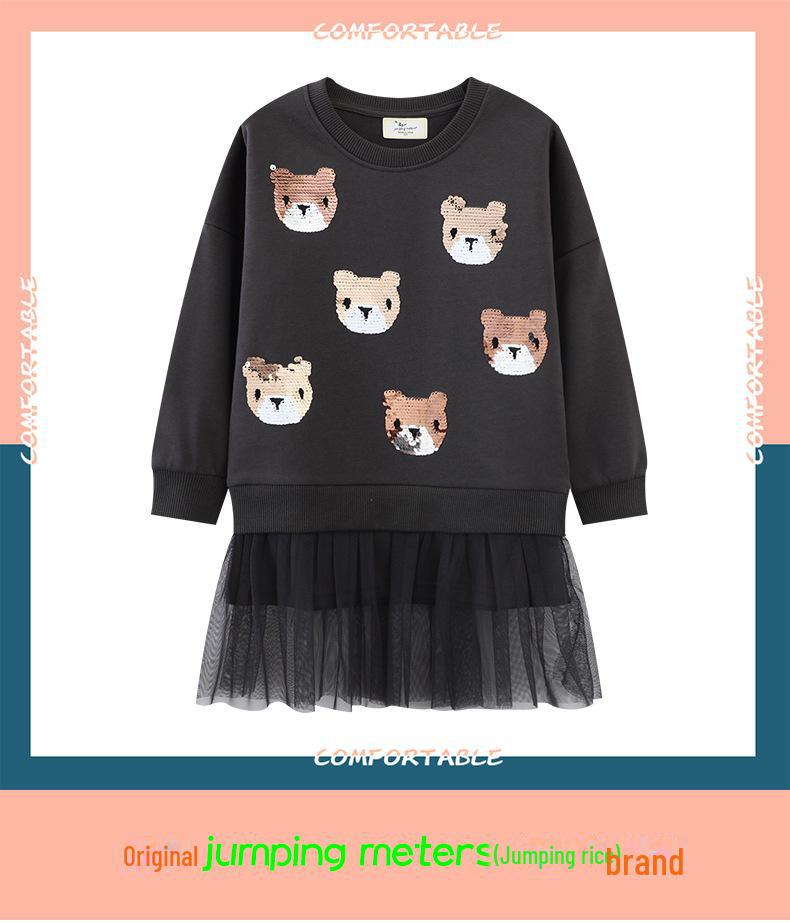 Dívčí svetr šaty s dlouhým rukávem - Princeznovský styl na jaro a podzim, Horký prodej v EU a USA