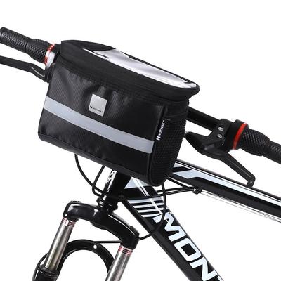 Bike Handlebar Bag with Phone Case 2 L Black