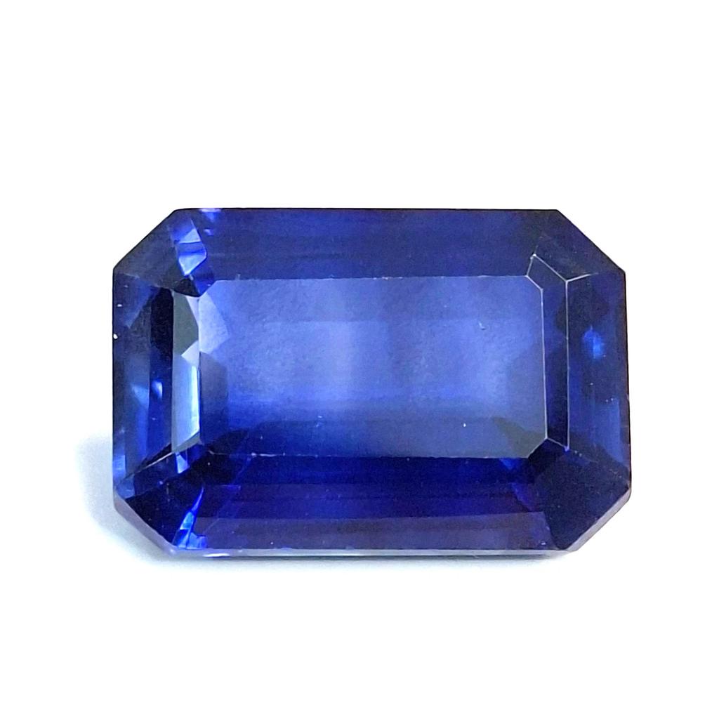 Beautiful Natural Blue Tanzanite 8-10 Ct Emerald Cut Certified Loose Gemstone