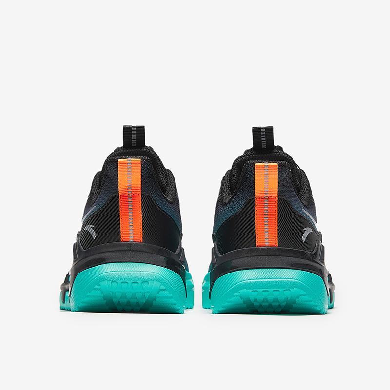 Anta Comfortable Versatile Low-Top Running Shoes Kids Sneakers Black Green A12445510-2