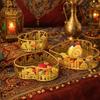 3Pcs Gold Color Ramadan Decorative Tray Heart Shaped Eid Candy Dish  Islamic Holidays