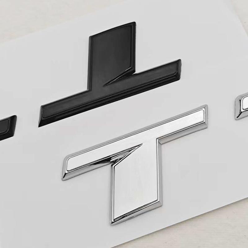 3D ABS TT Logo Badge Sticker Rear Side Fender Trunk Emblem Decal