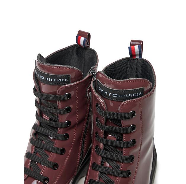 Ботильоны Tommy Hilfiger T4A5-33588-0775356 бордового цвета