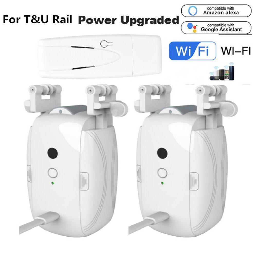 Smart Automatic Curtain Opener, Remote Control With App/Timer/Voice, with T/U/Rome Rod ,WiFi Bluetooth Automatic Light Sensor