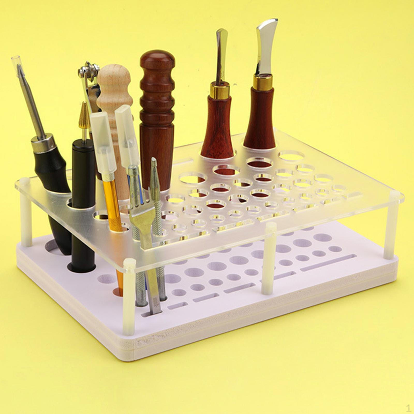 

Стойка для инструментов для рукоделия Хранение кожевенных изделий Многоцелевой держатель для красок для рукоделия Органайзеры для отверток 23x16x7cm