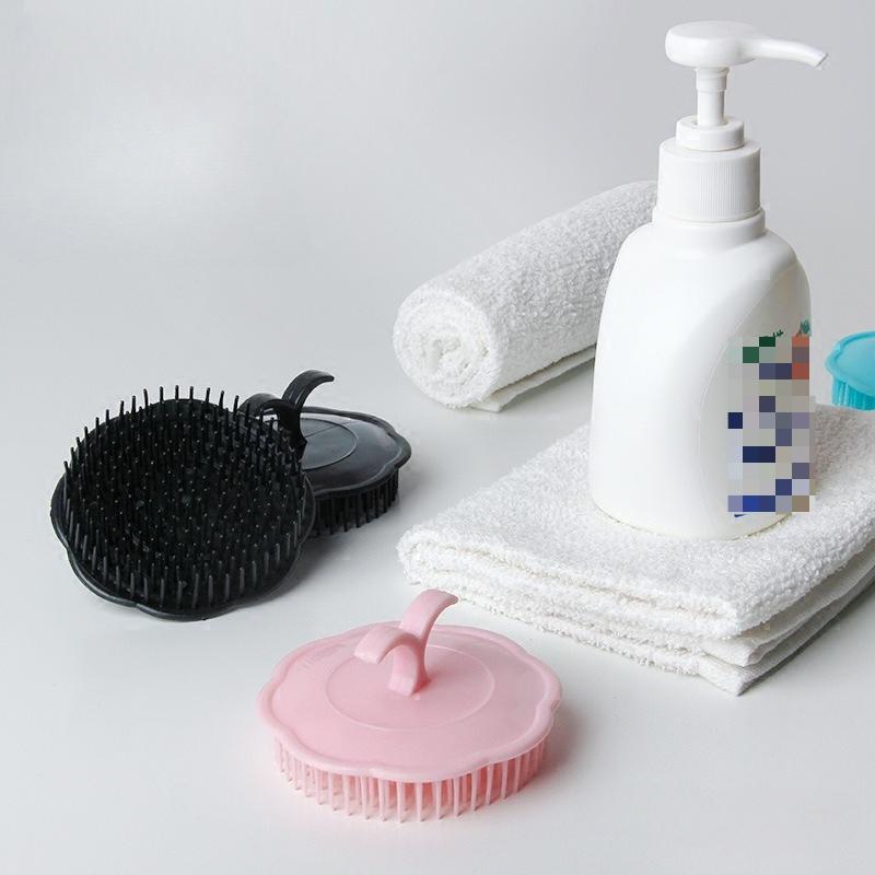Colored Plastic Hair Washing Brush  Adult Round Massage and Combing Comb Scalp and Head Scratching Comb