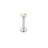 Bobisty 16G Hypoallergenic Stainless Steel Labret Lip Stud Piercing for Women Men CZ Forward Helix Earrings Cartilage Piercing