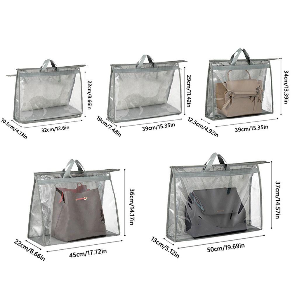 PVC Handbag Storage Bag Dust-Proof Bag Organizer Home Dust Cover Closet Organization