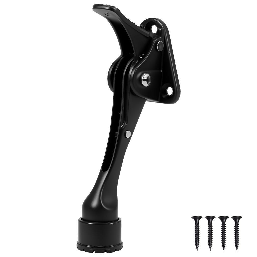 1Pc/2Pcs 5 Inch One Touch Adjustable Height Door Stop Zinc Alloy Door Stopper  Alloy Foot-Operated Lever Door Hardware