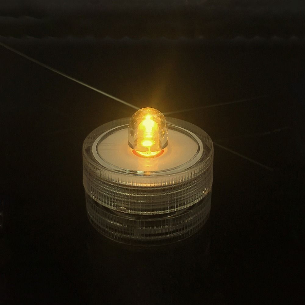 Mini Underwater LED Candle Lamp Waterproof Submersible Mini LED Lights  Fish Tank