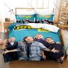 Impractical Jokers Bedding Set Duvet Cover + 2 Pillowcases Comedy Prank TV Show Four Guys Funny Retro Bedroom Decor