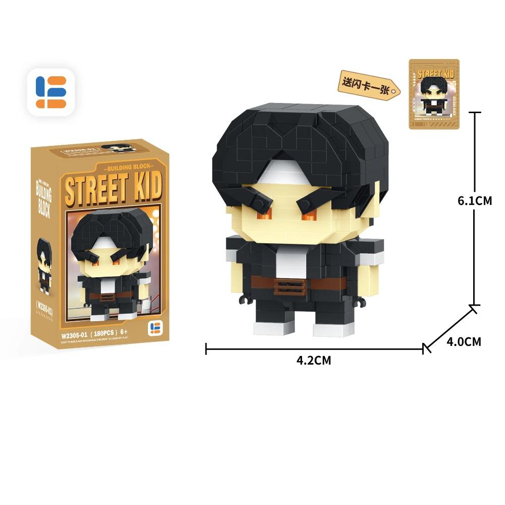 Anime Street Fighter Fighting Game Action Building Blocks KenMasters Hoshi Ryu ABS Kawaii Toys Building Blocks Gift For children