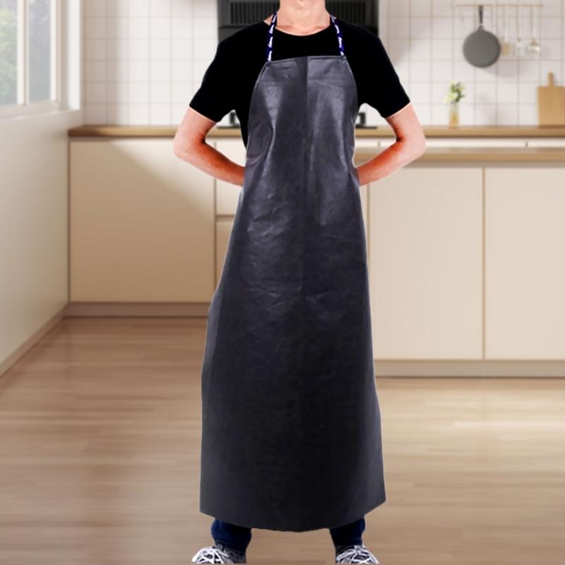 Oil Resistant Waterproof Apron For Kitchen Heavy Duty Workwear Easy Clean Kitchen and Commercial Restaurant Use Apron