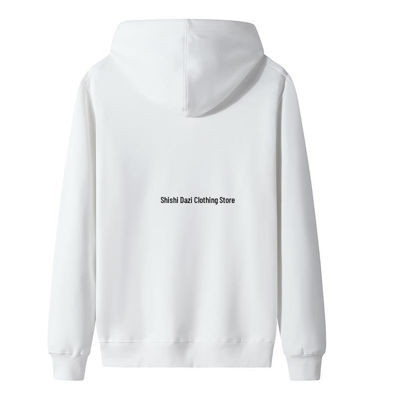 Sweat à capuche doublé polaire 380g Automne/Hiver, Coupe ample unisexe.