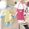 Car tissue box hanging cartoon monster Car seat back paper towel hanging bag Car paper box interior decoration supplies