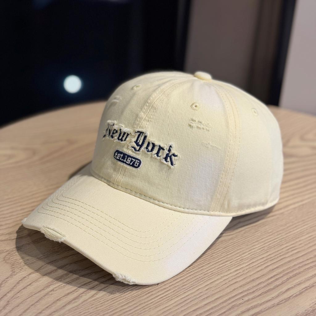 High-quality new style baseball cap with trimmed edges for women, makes the face look smaller, large brim, Korean version, spring/summer hat, men's