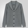 Men's Casual Cardigan Sweaters Shawl Collar Long Sleeve Knit Button Down Cardigans Lightweight Fall Winter Work Sweater Knitted Jacket Outwear for Men