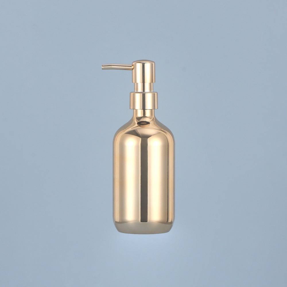 Refillable Empty Shampoo Dispenser Press Type Pump Bottle Dispenser Shower Gel Dispenser  Hotel 300ml