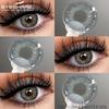 1 Pair Colored Pupils for Brown Color Eyes Green Eye Contacts Cosmetics Natural Blue Eye Lenses for Makeup Gray Pupils